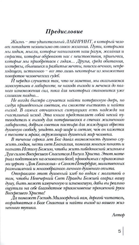 Добрые советы в лабиринте жизни Сергей Николаев СПб Евангелическая богословская академия