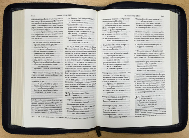 Библия каноническая среднего формата совр. пер. СИНЯЯ