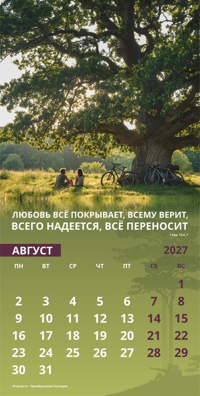 Календарь настенный перекидной Мужской «Достигая цели» 2027г